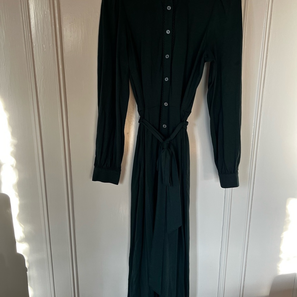 Boden Green Long Sleeve Midi Jersey Dress